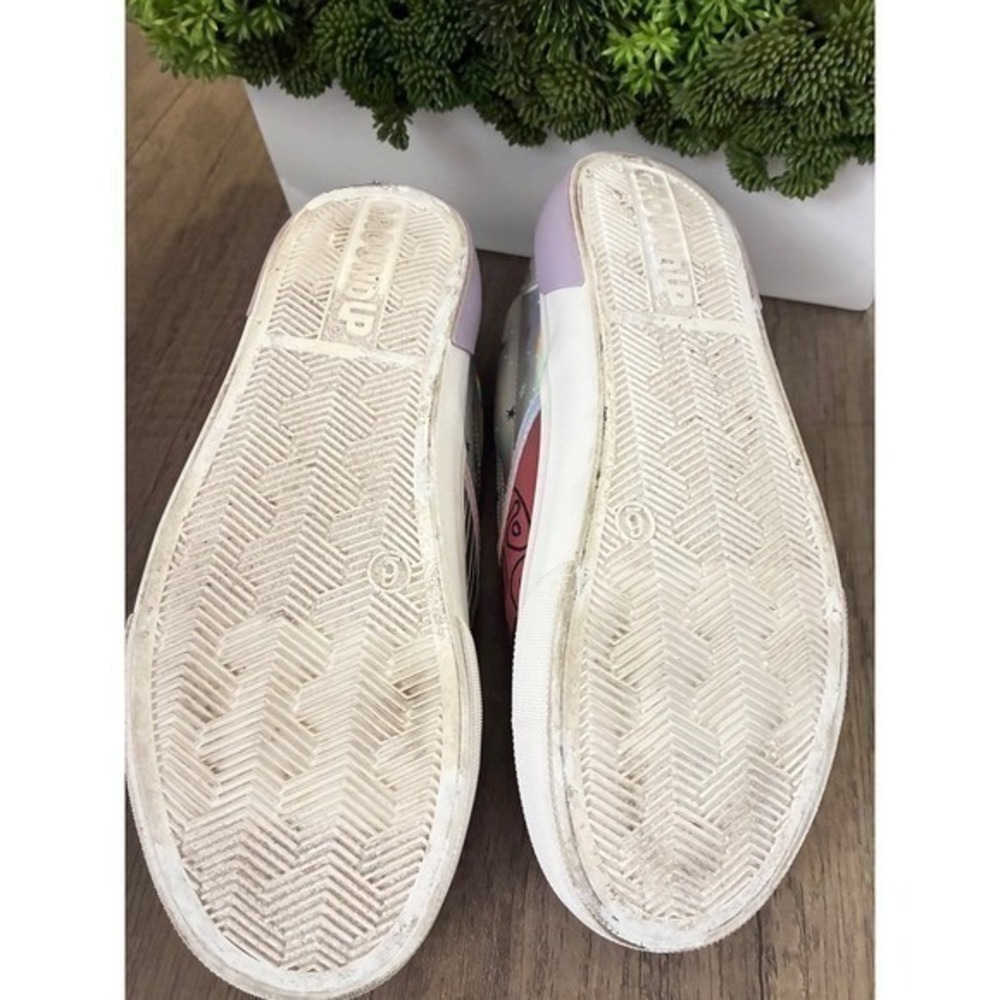 Nightmare Before Christmas Jack Sally Slip On Shoes Sz 6 Holographic Vans Style - Picture 7 of 7